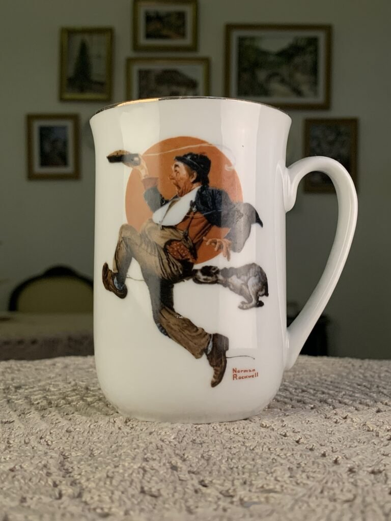 Caneca vintage Norman Rockwell Park Bench – The Saturday Evening Post
