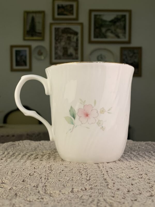 Caneca inglesa vintage Sadler Wellington floral rosa - Imagem 2