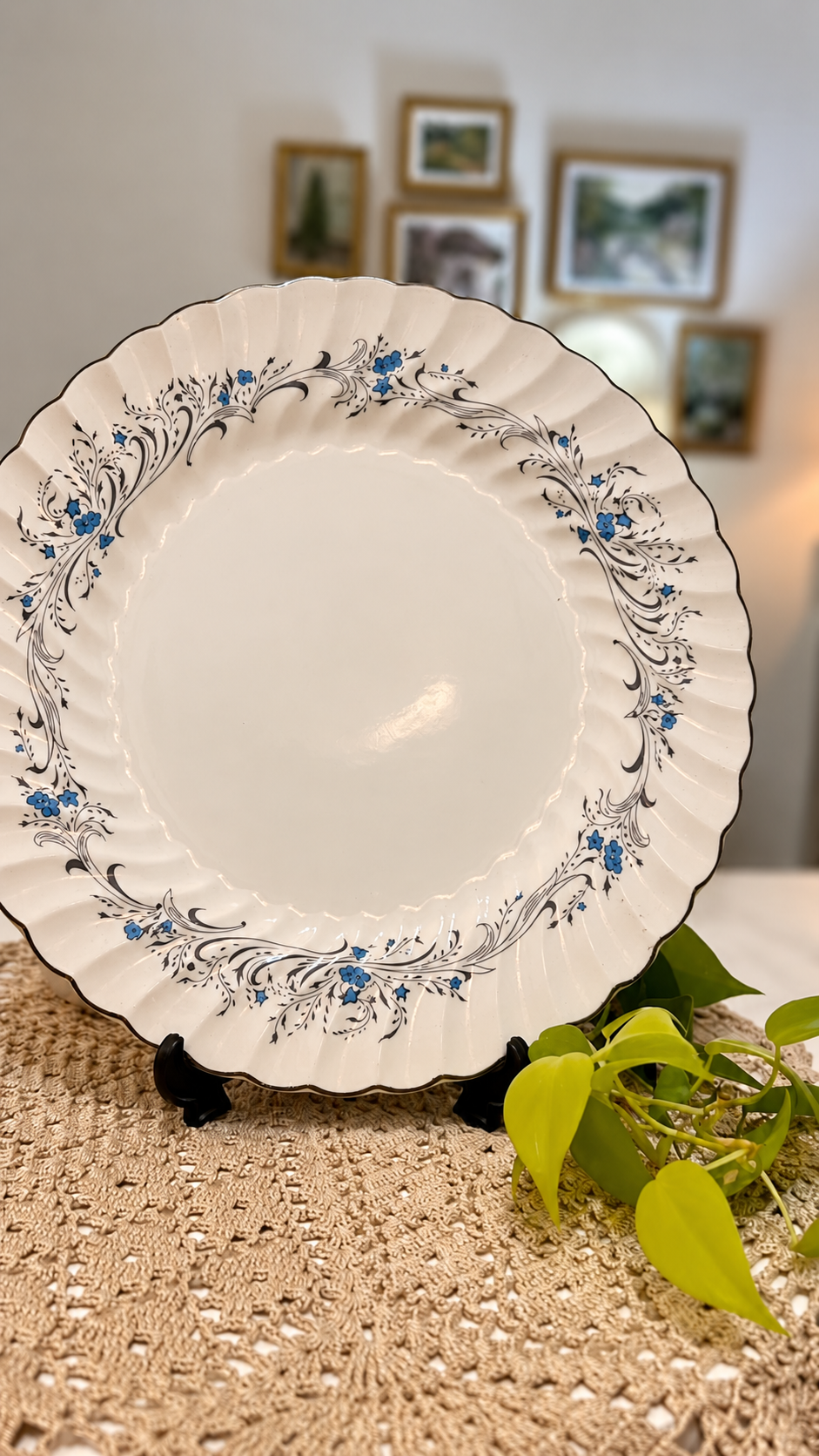 Prato inglês Johnson Bros Snowhite Regency Charmain - Imagem 1