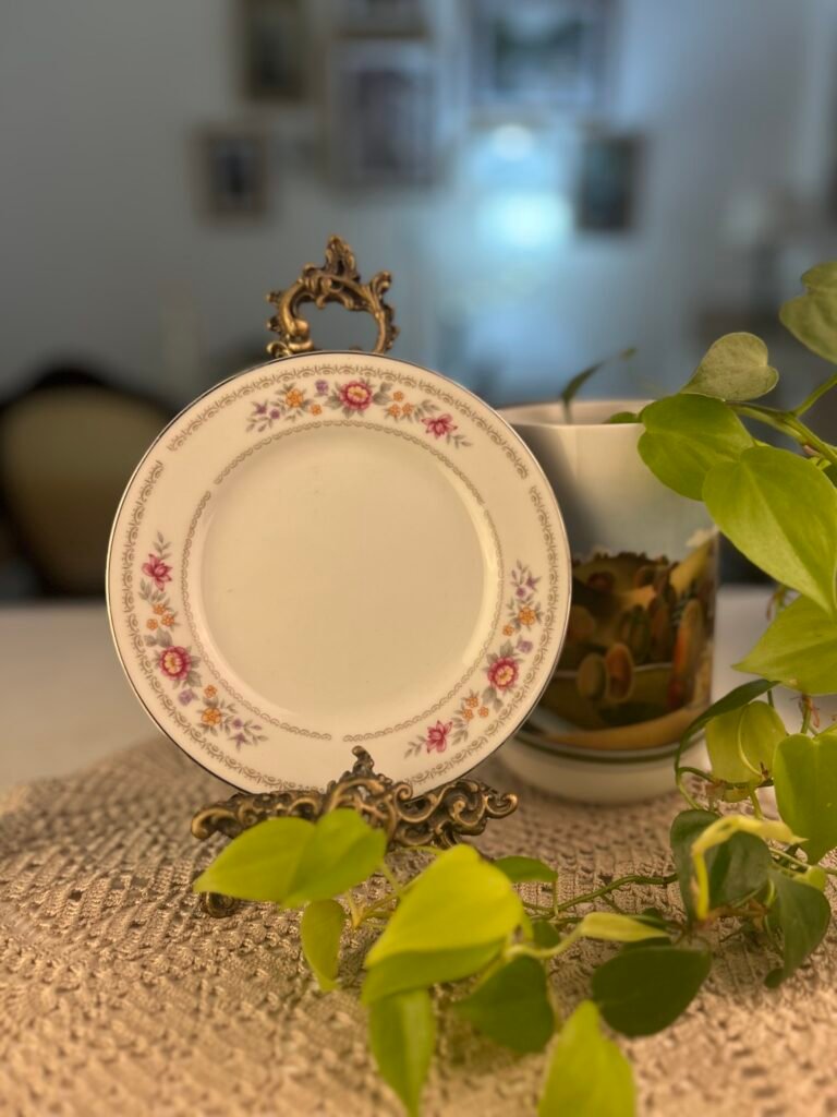 Prato japonês Royal Sealy Fantasy floral vintage