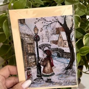 Cartão de Natal Artístico – O Espírito do Natal II | Arte de Josiane Oliveira