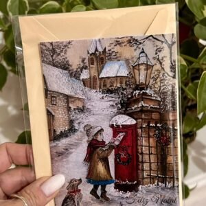 Cartão de Natal Artístico – O Espírito do Natal I | Arte de Josiane Oliveira