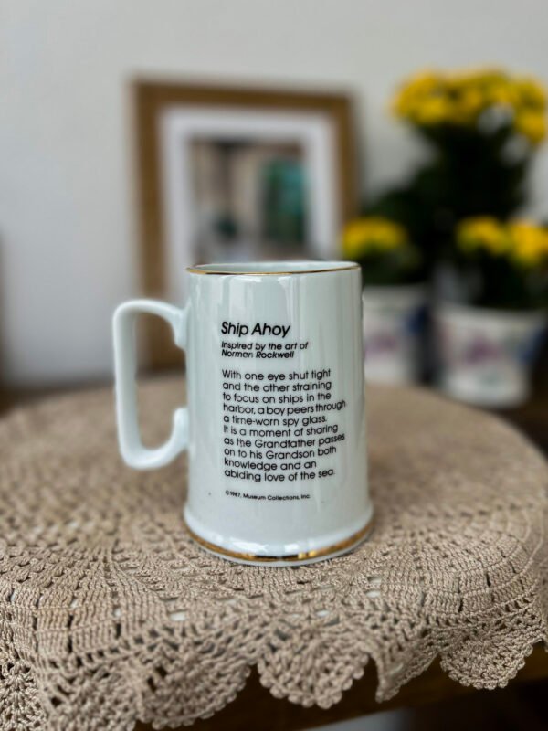 Caneca Norman Rockwell Ship Ahoy – Museum Collections 1987 - Imagem 2