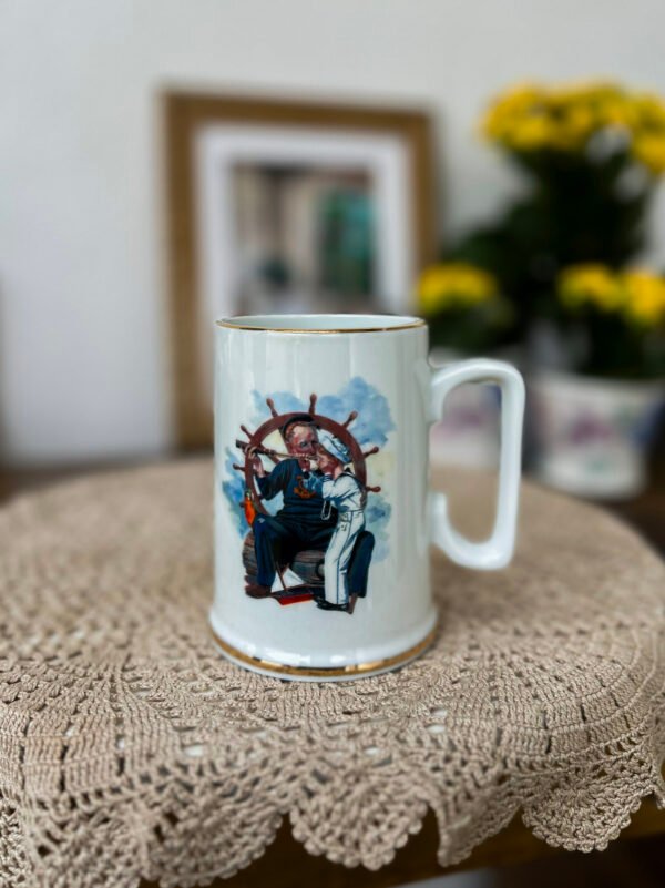 Caneca Norman Rockwell Ship Ahoy – Museum Collections 1987 - Imagem 1