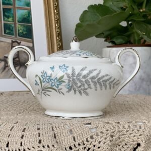 Açucareiro Inglês Imperial Royal Fern com Tampa