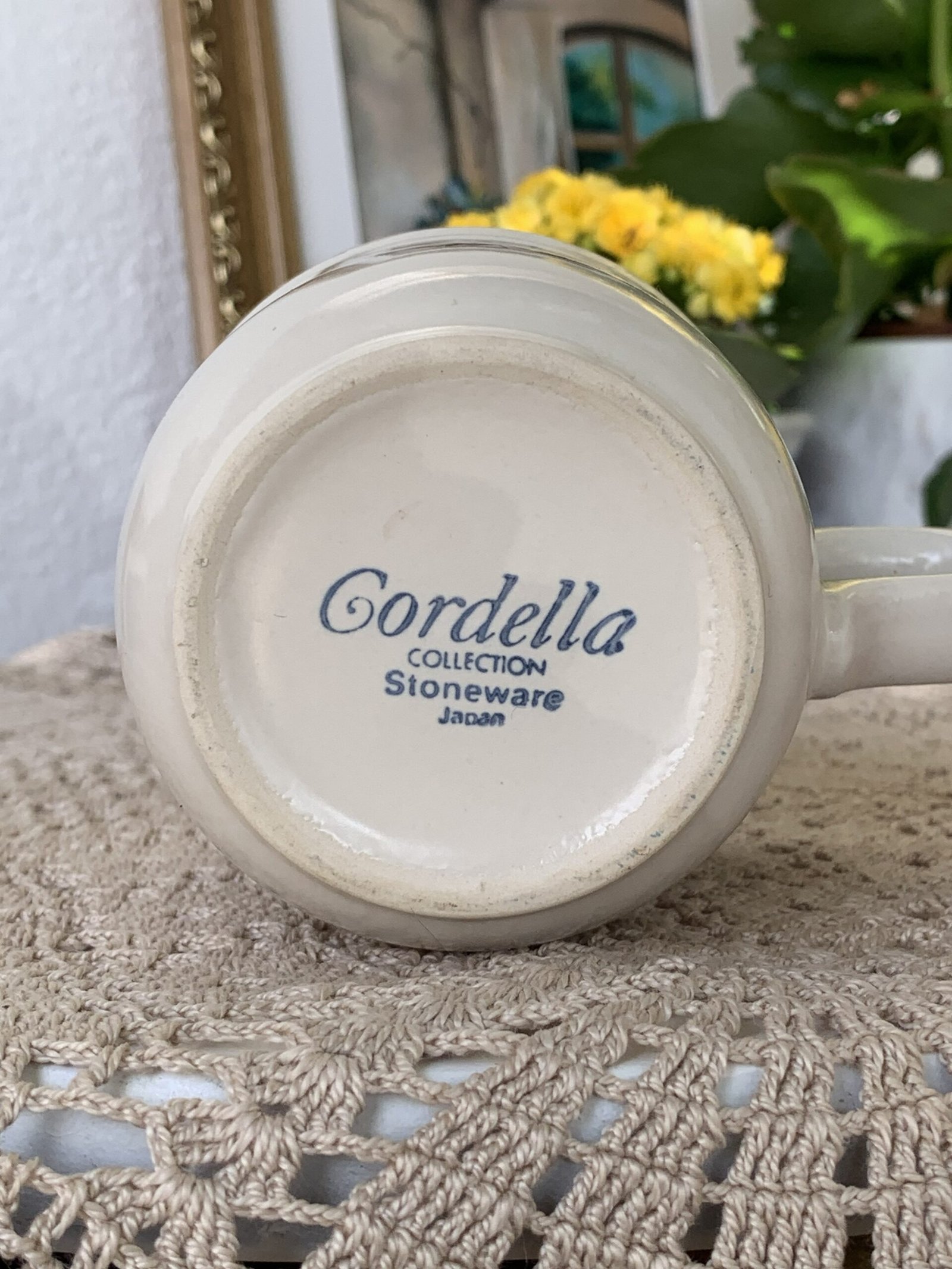 Caneca com Pires Cordella Floral em Stoneware Japonês - Imagem 3