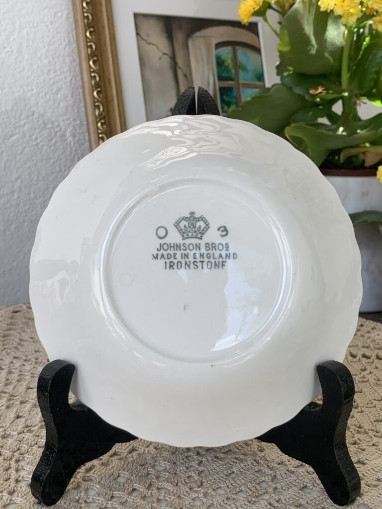 Finger Bowl Johnson Bros com Guirlanda Azul e Verde