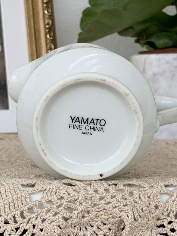 Leiteira Japonesa Yamato Floral com Filetes Dourados - Imagem 3