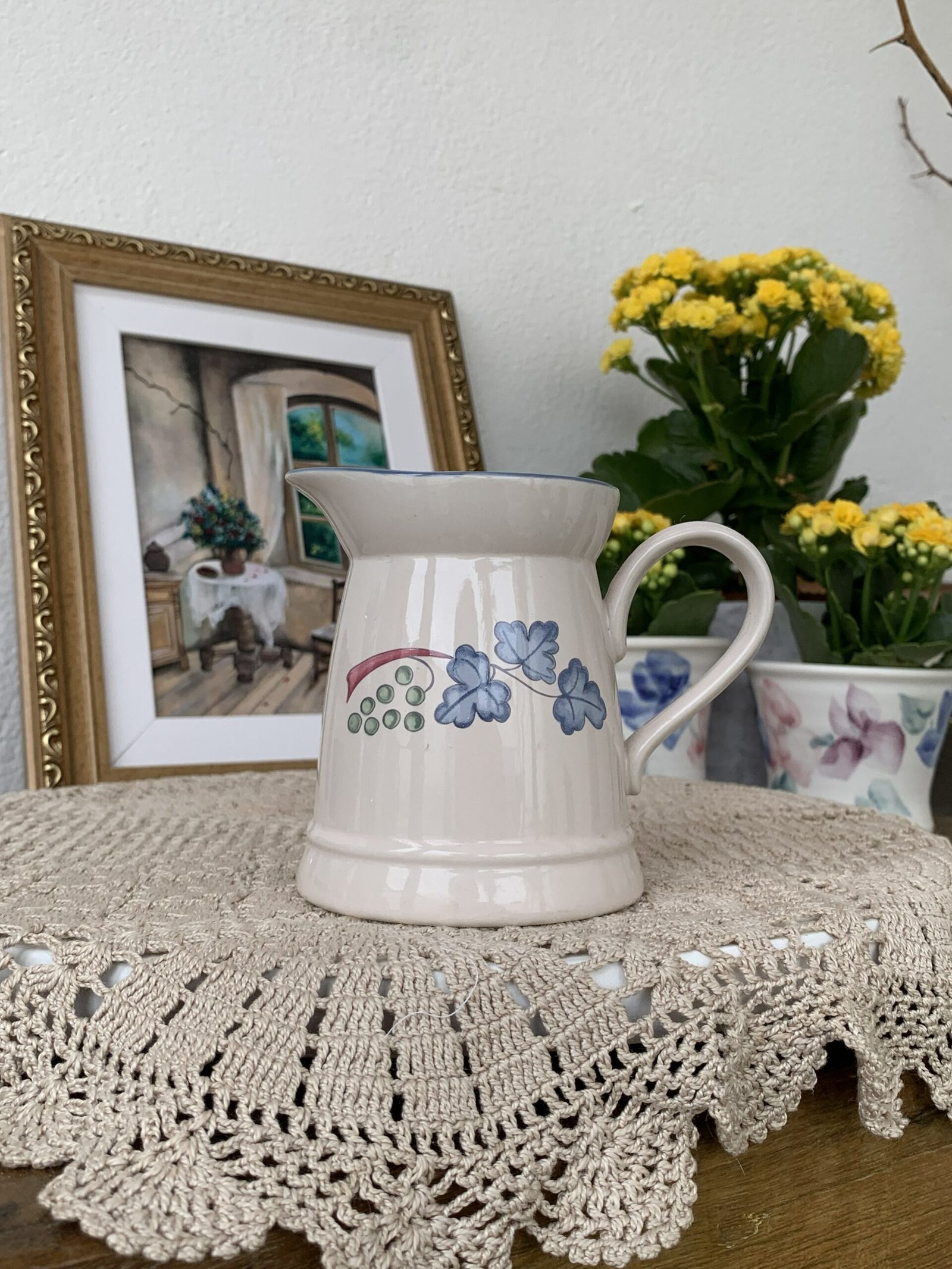 Leiteira Japonesa International China Floral em Stoneware - Imagem 1