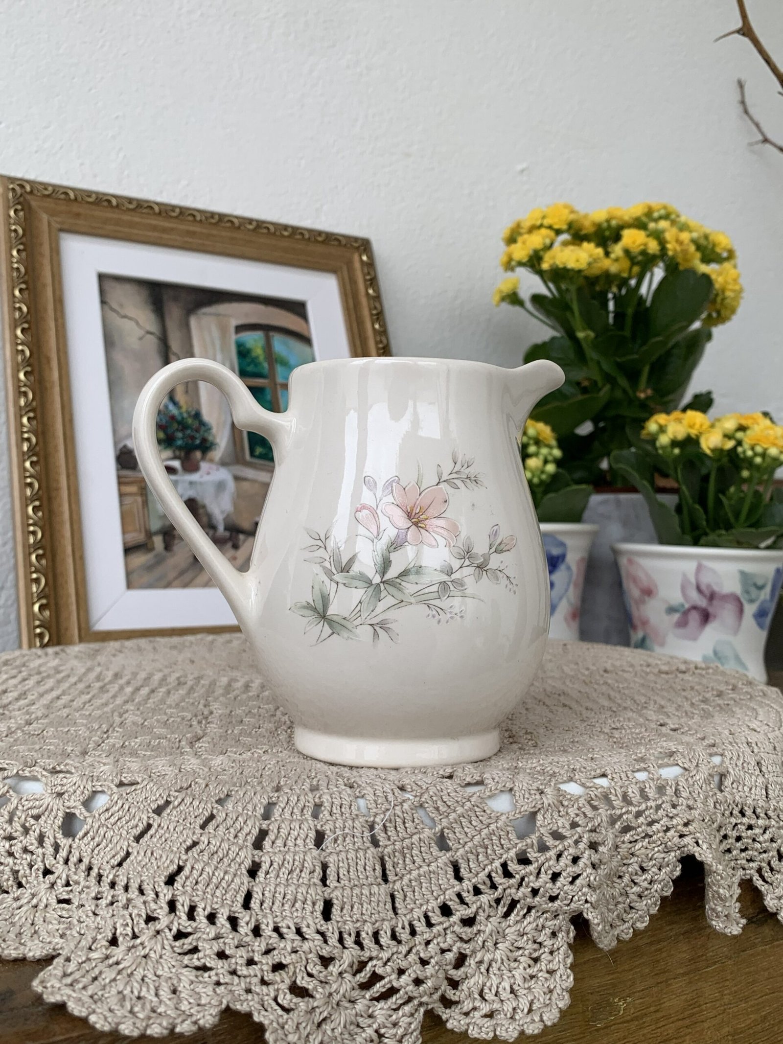 Leiteira Noritake Keltcraft Pennfield com Flores Rosadas - Imagem 2