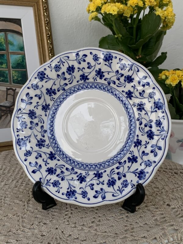 Xícara com Pires Nikko Floral Azul e Branco - Imagem 2